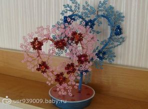 деревья из бисера
