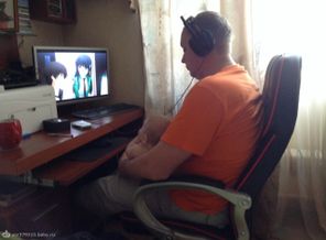 С папой смотрим аниме