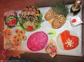 понравились салаты "шишки" и "варежка"