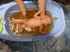 первое купание