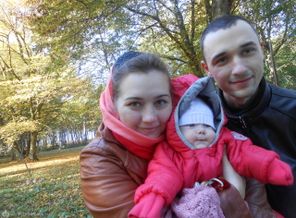 Мои родненькие дочка и муж