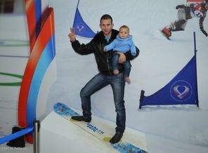 Будущий сноубордист))) побывал на настоящей олимпиаде в Сочи!