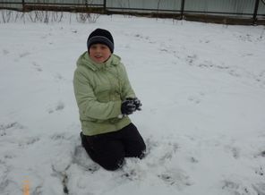 первый снежок