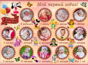 Плакат мой первый годик!)