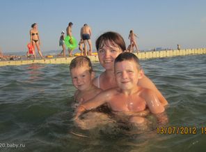 В теплом море Анапы.