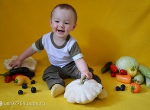 сын с овощами