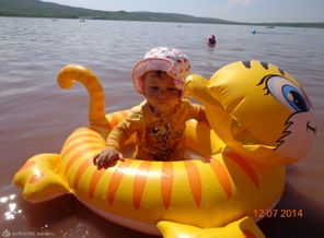 Первый заплыв!