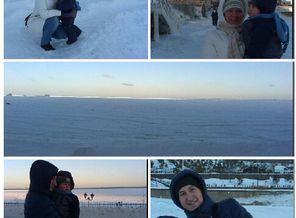 море замерзло и мы тоже!