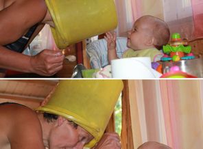 Бабуля готова на все! Лишь бы накормить меня! =)