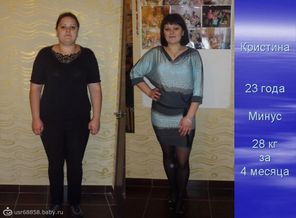 Минус 28 кг