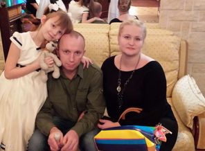 Моя семья. Дочь,муж Юрий и я.