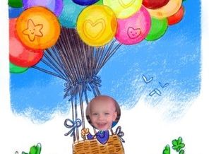 На большом воздушном шаре!!!
