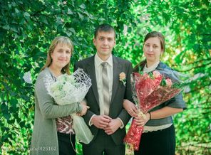 С моими родными сестрой и братом
