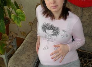 За неделю  до родов