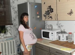 За 8 дней до родов....