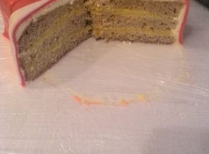 начинка: бисквит, лимонный курд, масляный крем