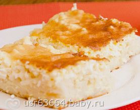 Творожная запеканка с макаронами.