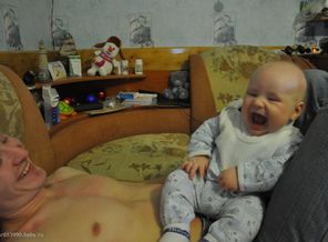 счастье у папули на руках