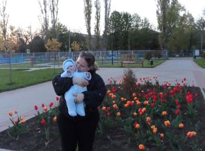 На прогулке с маленьким счастьем моим