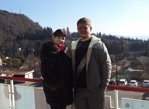 С моим любимым мужем в Абхазии
